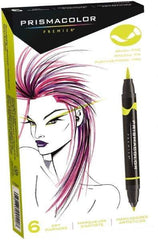 Prismacolor - Canary Yellow Art Marker - Brush Tip, Alcohol Based Ink - Eagle Tool & Supply