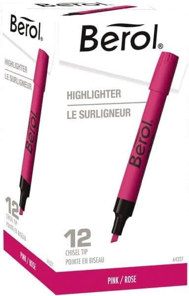 Sharpie - Pink Highlighter - Chisel Tip, AP Nontoxic Ink - Eagle Tool & Supply