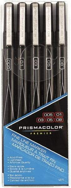 Prismacolor - Black Art Marker - Fine Tip, Alcohol Based Ink - Eagle Tool & Supply