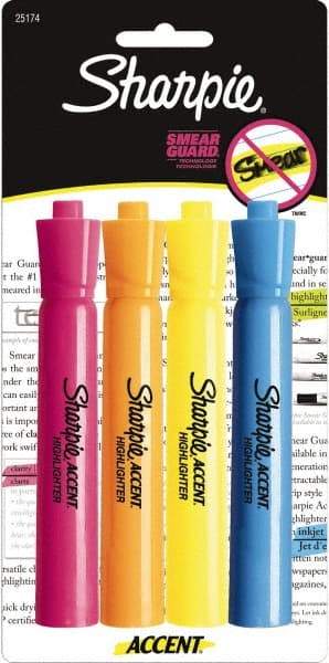 Sharpie - Assorted Colors, Highlighter - Chisel Tip, AP Nontoxic Ink - Eagle Tool & Supply