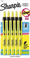 Sharpie - Fluorescent Yellow Highlighter - Chisel Tip, AP Nontoxic Ink - Eagle Tool & Supply