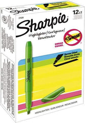 Sharpie - Fluorescent Green Highlighter - Chisel Tip, AP Nontoxic Ink - Eagle Tool & Supply