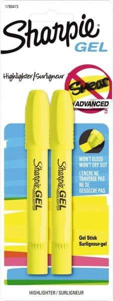 Sharpie - Fluorescent Yellow Highlighter - Chisel Tip, AP Nontoxic Ink - Eagle Tool & Supply