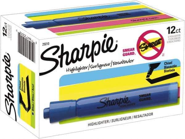 Sharpie - Turquoise Blue Highlighter - Chisel Tip, AP Nontoxic Ink - Eagle Tool & Supply