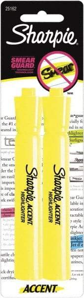 Sharpie - Fluorescent Yellow Highlighter - Chisel Tip, AP Nontoxic Ink - Eagle Tool & Supply