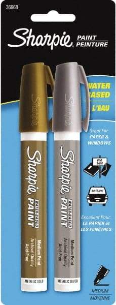 Sharpie - Gold and Silver Paint Marker - Medium Tip - Eagle Tool & Supply