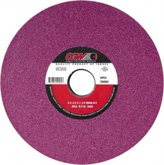 Camel Grinding Wheels - 14" Diam x 5" Hole x 2" Thick, H Hardness, 46 Grit Surface Grinding Wheel - Aluminum Oxide, Type 5, Medium Grade, Vitrified Bond, One-Side Recess - Eagle Tool & Supply