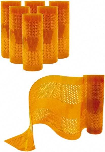Aleco - Amber Replacement Vinyl Strip Standard Dock Curtain Strips - 12" Wide x 9' Long x 1/8" Thick, PVC - Eagle Tool & Supply