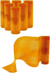 Aleco - Amber Replacement Vinyl Strip Standard Dock Curtain Strips - 12" Wide x 9' Long x 1/8" Thick, PVC - Eagle Tool & Supply