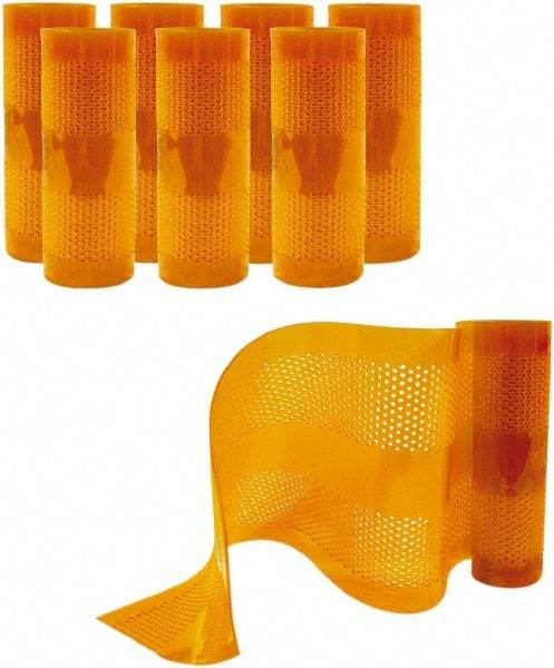 Aleco - Amber Replacement Vinyl Strip Standard Dock Curtain Strips - 12" Wide x 8' Long x 1/8" Thick, PVC - Eagle Tool & Supply