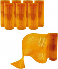 Aleco - Amber Replacement Vinyl Strip Standard Dock Curtain Strips - 12" Wide x 8' Long x 1/8" Thick, PVC - Eagle Tool & Supply