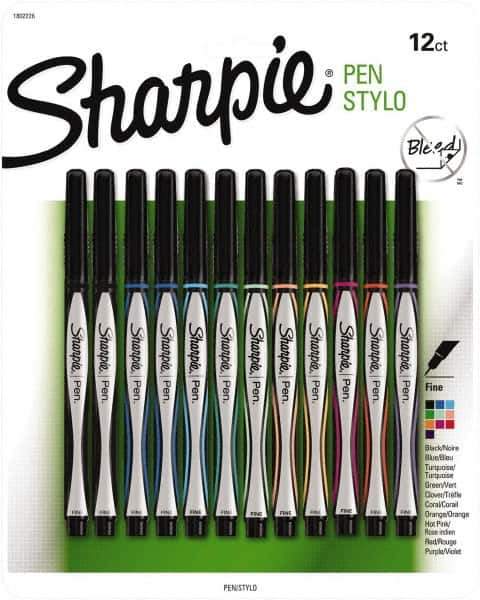 Sharpie - Fine Point Porous Point Pen - Assorted Colors - Eagle Tool & Supply