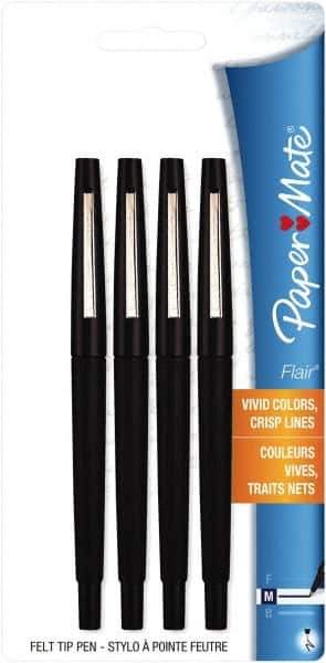Paper Mate - Medium Porous Point Pen - Black - Eagle Tool & Supply