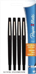 Paper Mate - Medium Porous Point Pen - Black - Eagle Tool & Supply