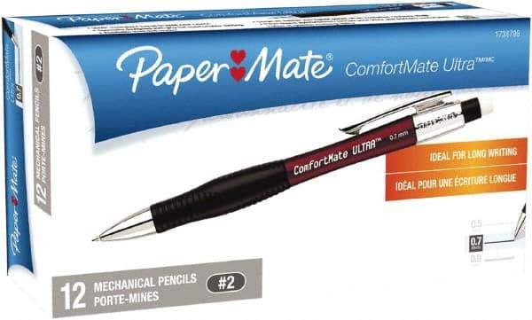 Paper Mate - 0.7mm Lead Mechanical Pencil - Black - Eagle Tool & Supply