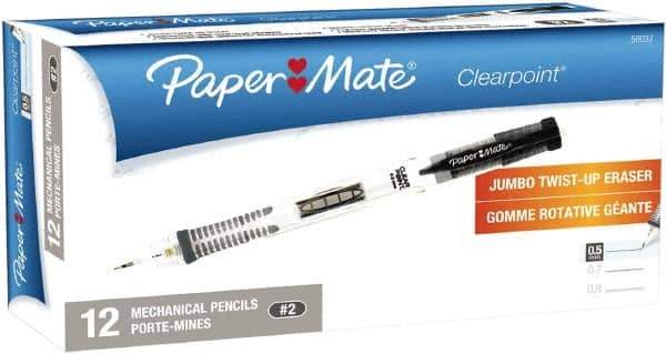 Paper Mate - 0.5mm Lead Mechanical Pencil - Black - Eagle Tool & Supply