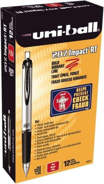 Uni-Ball - 1mm Retractable Pen - Red - Eagle Tool & Supply