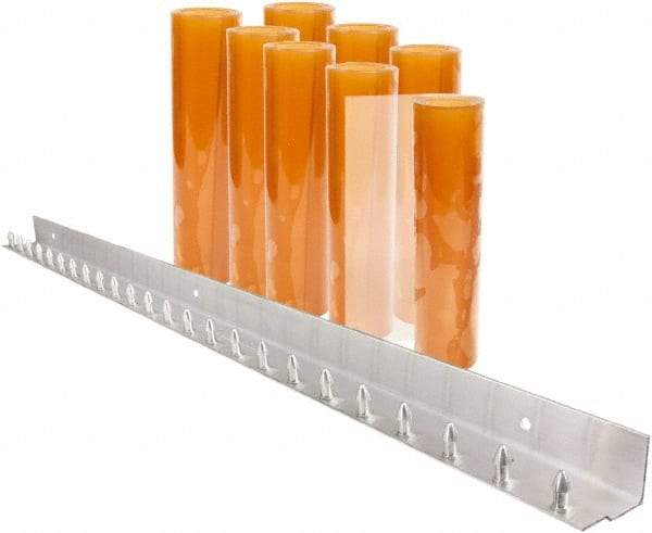 Aleco - 4' Door Width x 7' Door Height PVC Smooth Strip Door Kit - Light Beige Tint - Eagle Tool & Supply