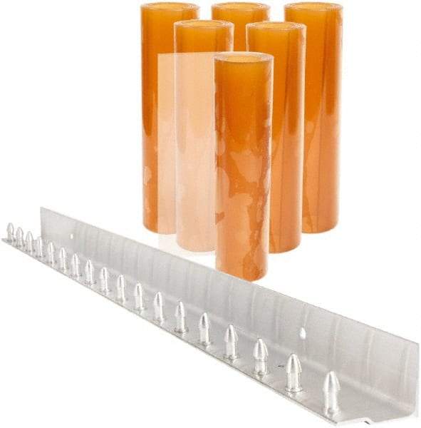 Aleco - 3' Door Width x 7' Door Height PVC Smooth Strip Door Kit - Light Beige Tint - Eagle Tool & Supply