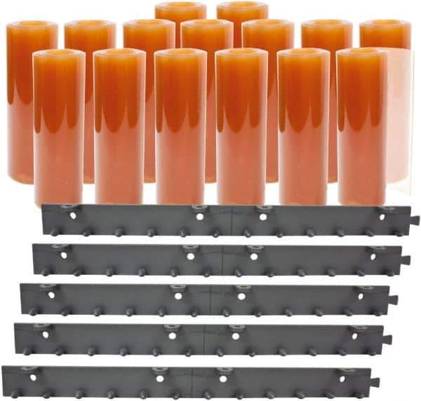 Aleco - 10' Door Width x 10' Door Height PVC Smooth Strip Door Kit - Light Beige Tint - Eagle Tool & Supply