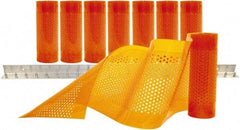 Aleco - 4' Door Width x 7' Door Height PVC AmberTech Anti-Insect Strip Door Kit - Amber - Eagle Tool & Supply