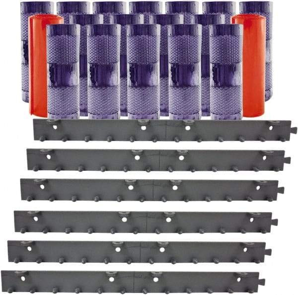 Aleco - 12' Door Width x 12' Door Height PVC Clear Smooth Anti-Insect Strip Door Kit - Clear - Eagle Tool & Supply