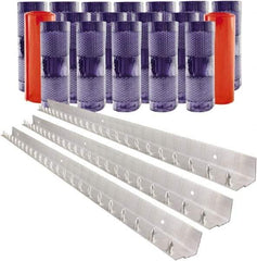 Aleco - 12' Door Width x 12' Door Height PVC Clear Smooth Anti-Insect Strip Door Kit - Clear - Eagle Tool & Supply