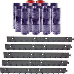 Aleco - 10' Door Width x 10' Door Height PVC Clear Smooth Anti-Insect Strip Door Kit - Clear - Eagle Tool & Supply