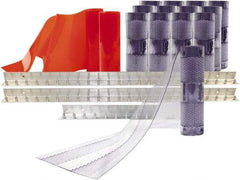 Aleco - 10' Door Width x 10' Door Height PVC Clear Smooth Anti-Insect Strip Door Kit - Clear - Eagle Tool & Supply