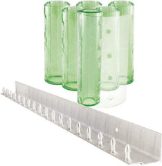 Aleco - 3' Door Width x 7' Door Height PVC Clear Smooth Antistatic Strip Door Kit - Light Green Tint - Eagle Tool & Supply