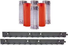 Aleco - 3' Door Width x 7' Door Height PVC Clear Smooth Anti-Insect Strip Door Kit - Clear - Eagle Tool & Supply