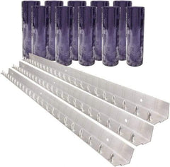 Aleco - 7' Door Width x 10' Door Height PVC Clear Smooth Strip Door Kit - Clear - Eagle Tool & Supply