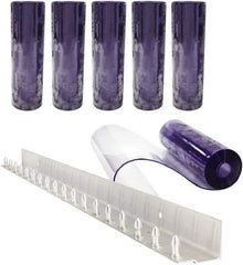 Aleco - 3' Door Width x 7' Door Height PVC Clear Smooth Strip Door Kit - Clear - Eagle Tool & Supply