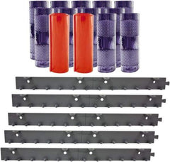 Aleco - 9' Door Width x 9' Door Height PVC Clear Smooth Anti-Insect Strip Door Kit - Clear - Eagle Tool & Supply