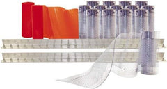 Aleco - 8' Door Width x 8' Door Height PVC Clear Smooth Anti-Insect Strip Door Kit - Clear - Eagle Tool & Supply