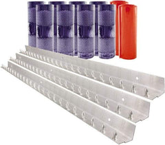 Aleco - 7' Door Width x 10' Door Height PVC Clear Smooth Anti-Insect Strip Door Kit - Clear - Eagle Tool & Supply