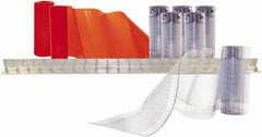 Aleco - 4' Door Width x 8' Door Height PVC Clear Smooth Anti-Insect Strip Door Kit - Clear - Eagle Tool & Supply