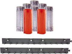 Aleco - 4' Door Width x 7' Door Height PVC Clear Smooth Anti-Insect Strip Door Kit - Clear - Eagle Tool & Supply