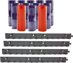 Aleco - 8' Door Width x 10' Door Height PVC Clear Smooth Anti-Insect Strip Door Kit - Clear - Eagle Tool & Supply