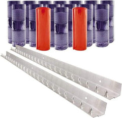 Aleco - 8' Door Width x 8' Door Height PVC Clear Smooth Anti-Insect Strip Door Kit - Clear - Eagle Tool & Supply