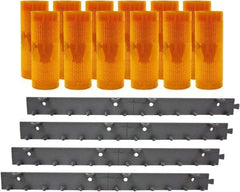 Aleco - 8' Door Width x 8' Door Height PVC AmberTech Anti-Insect Strip Door Kit - Amber - Eagle Tool & Supply