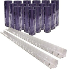 Aleco - 8' Door Width x 8' Door Height PVC Clear Smooth Strip Door Kit - Clear - Eagle Tool & Supply