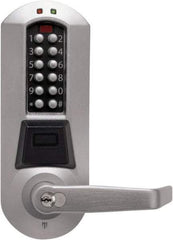 Kaba Access - Combination Entry with Key Override Lever Lockset for 1-3/8 to 2-1/4" Thick Doors - 2-3/4" Back Set, 6 or 7 Pin Length Best & Compatible (Core Not Included) Cylinder, Satin Chrome Finish - Eagle Tool & Supply