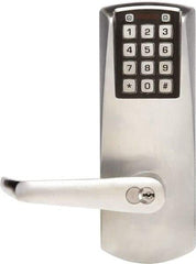 Kaba Access - Privacy Lever Lockset for 1-3/8 to 2-1/4" Thick Doors - 2-3/4" Back Set, 6 or 7 Pin Length Best & Compatible (Core Not Included) Cylinder, Satin Chrome Finish - Eagle Tool & Supply