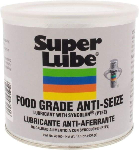 Synco Chemical - 14.1 oz Can Anti-Seize Lubricant - Synthetic with PTFE, 450 to 450°F, Translucent White, Water Resistant - Eagle Tool & Supply