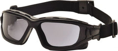PYRAMEX - Size S Gray Polycarbonate Anti-Fog & Scratch Resistant Hybrid Safety Glasses/Goggles - Eagle Tool & Supply