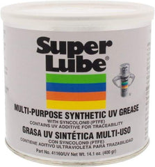 Synco Chemical - 14.1 oz Canister Synthetic Lubricant w/PTFE General Purpose Grease - Translucent White, Food Grade, 450°F Max Temp, NLGIG 2, - Eagle Tool & Supply