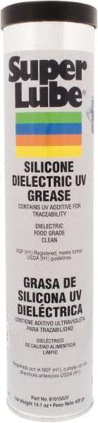 Synco Chemical - 14.1 oz Cartridge Silicone Heat-Transfer Grease - Translucent White, Food Grade, 450°F Max Temp, NLGIG 2, - Eagle Tool & Supply