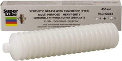 Synco Chemical - 14.1 oz Bellow Synthetic Lubricant w/PTFE General Purpose Grease - Translucent White, Food Grade, 450°F Max Temp, NLGIG 1, - Eagle Tool & Supply