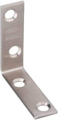 National Mfg. - 2" Long x 5/8" Wide, Stainless Steel, Corner Brace - Stainless Steel Coated - Eagle Tool & Supply